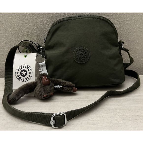 Kipling KI9342 Women's DORY Mini Crossbody Bag - Jaded Green Tonal - NEW! - Picture 1 of 8